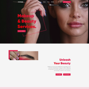 Сайт для салона красоты и макияжа
